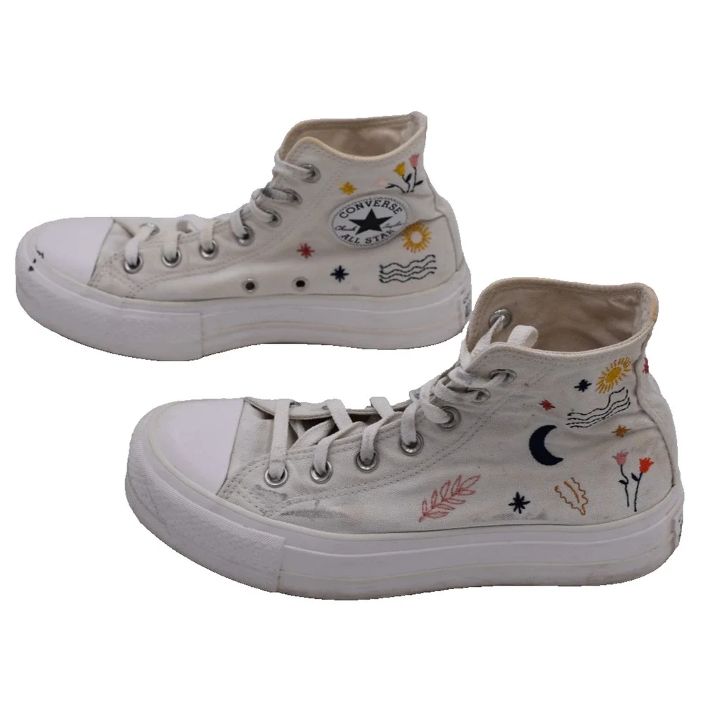 CONVERSE Chuck Taylor Platform High Top All Star It’s Ok To Wander Womens 7.5